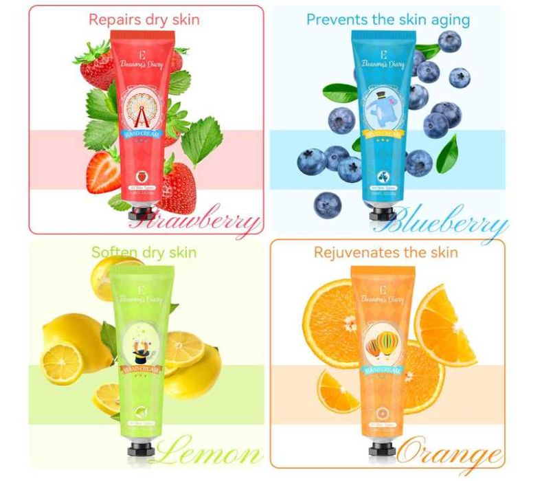 Set cadou cremă de mâini și balsam de buze de Crăciun Eleanore's Diary