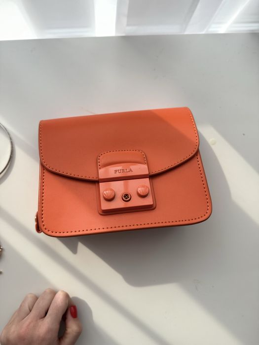 Furla orange geanta