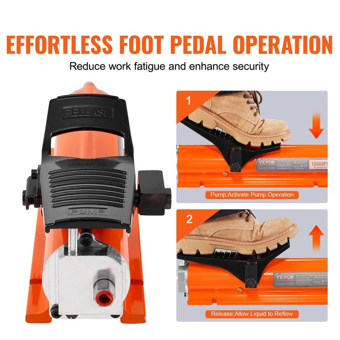 Pompa Hidraulica Aer 689 bar,Rezervor 0.7 L,Iesire Ulei 9.5mm