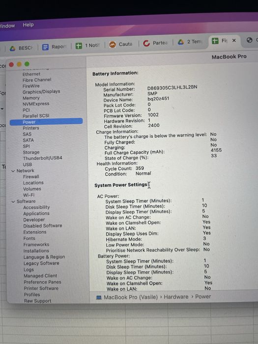 Vand Macbook pro 13"