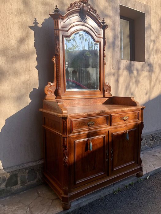 Masa de machiaj, masa de toaleta, comoda oglinda din cristal fazetat