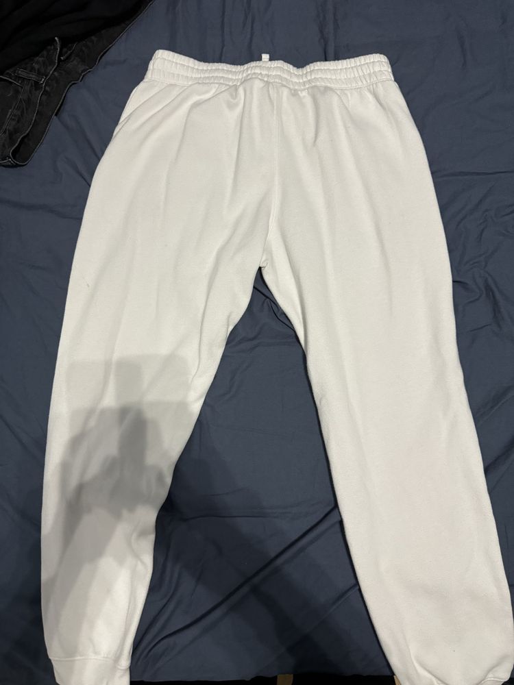 Pantaloni de trening h&m albi