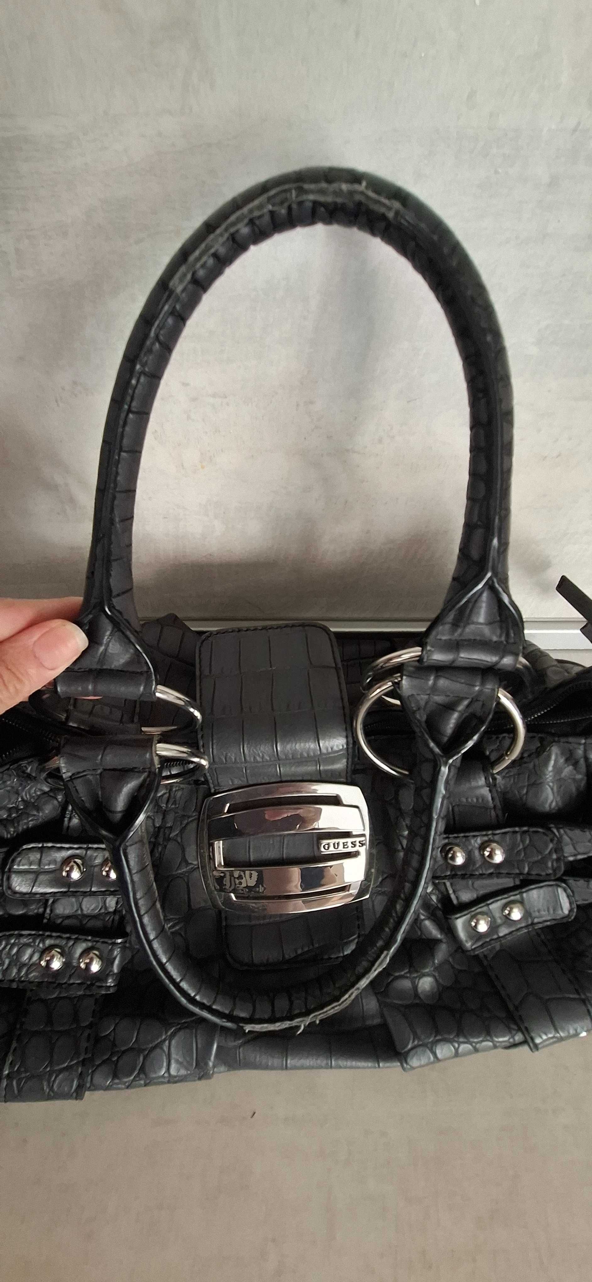 GUESS Оригинална елегантна голяма дамска чанта