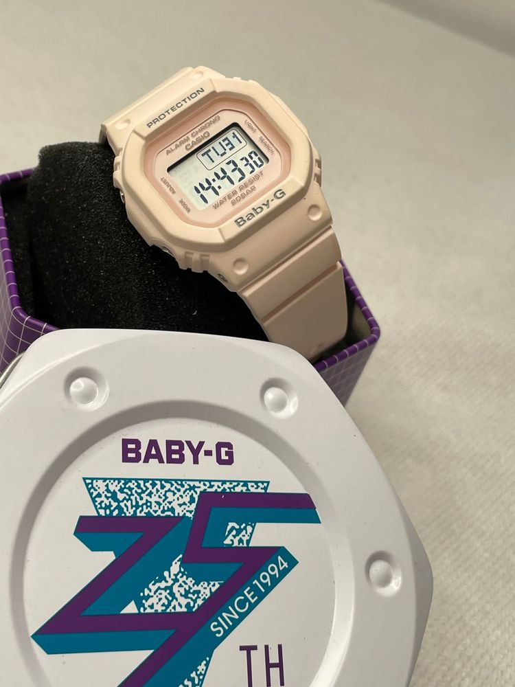 Ceas digital Casio Baby-G Roz pastel