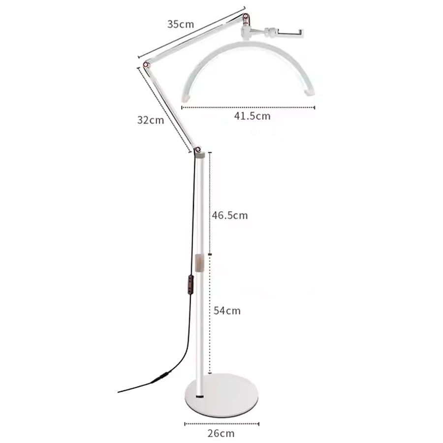 Козметична LED лампа, лампа полумесец, температура 3000K-6000K, 20W