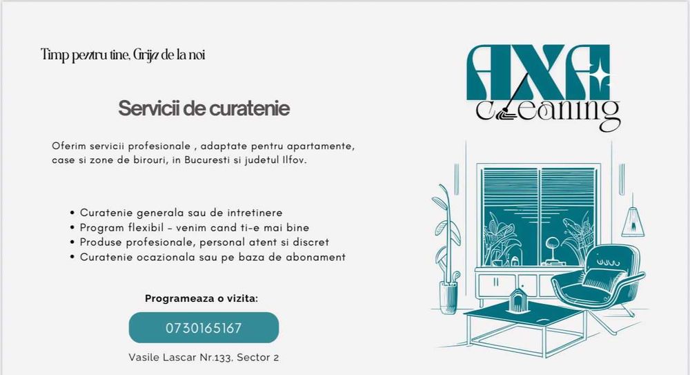 Oferim servicii de curatenie spatii de birouri si apartament