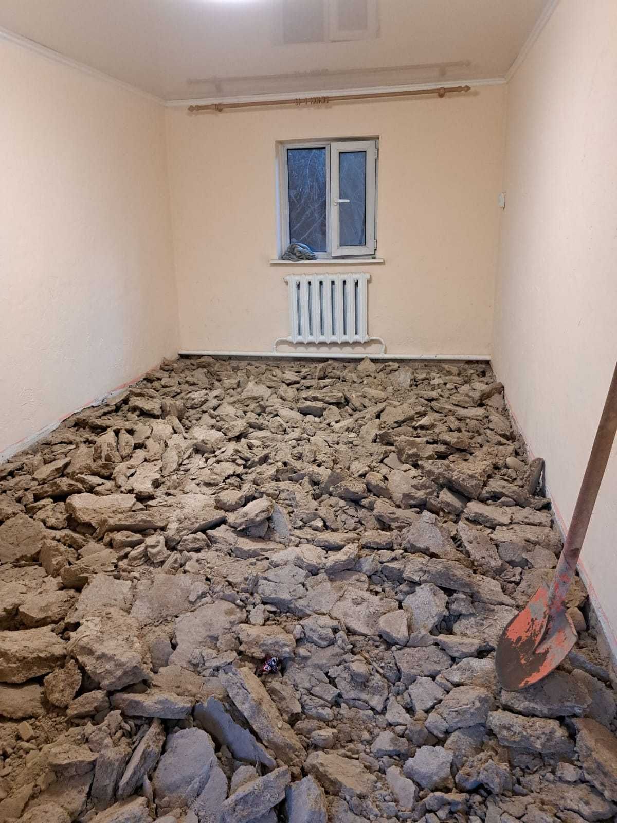 Разрушение снос демонтаж дома, здании, коттеджа, времянки, бани, сарая