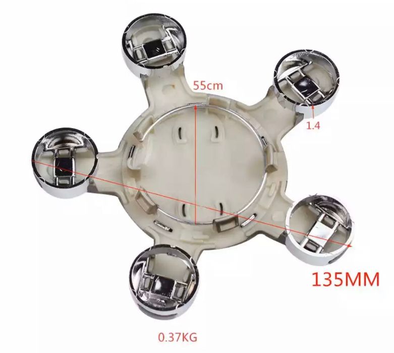 Capac pentru jante aliaj Audi 135mm 4F0601165N