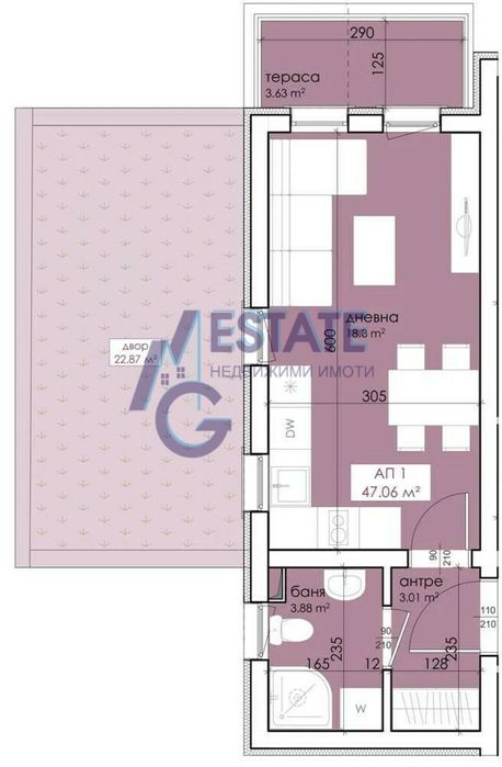 Студио в гр. Созопол на 200 метра от плаж Хармани. Сграда с АКТ 16.