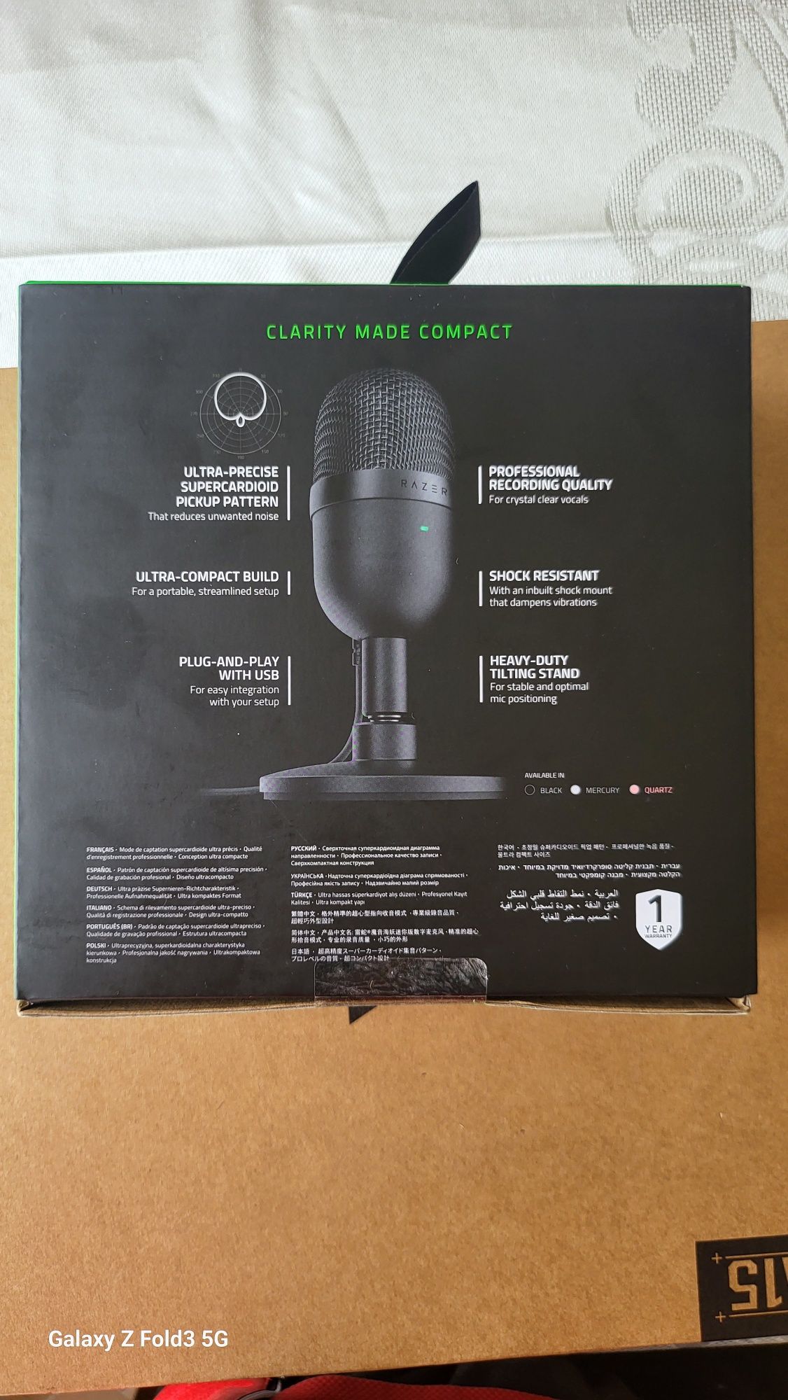 Микрофон razer seiren mini микрофон для стрима рэйзер сейрен сайрен