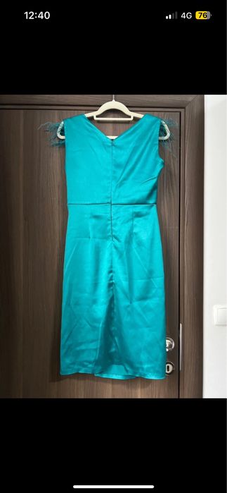 Rochie eleganta culoarea turcoaz