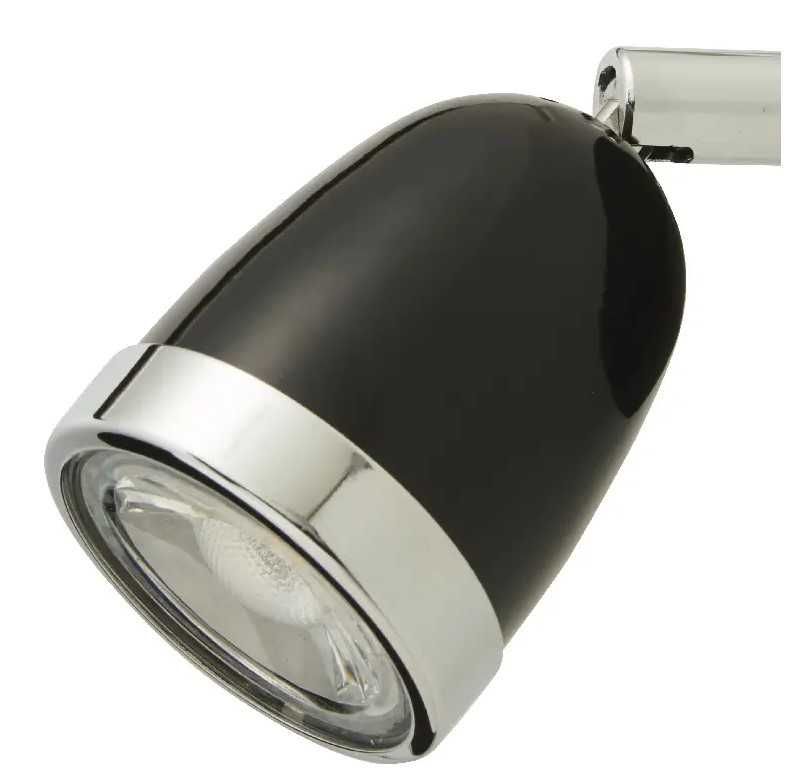 Plafoniera LED negru, argintiu-GU10