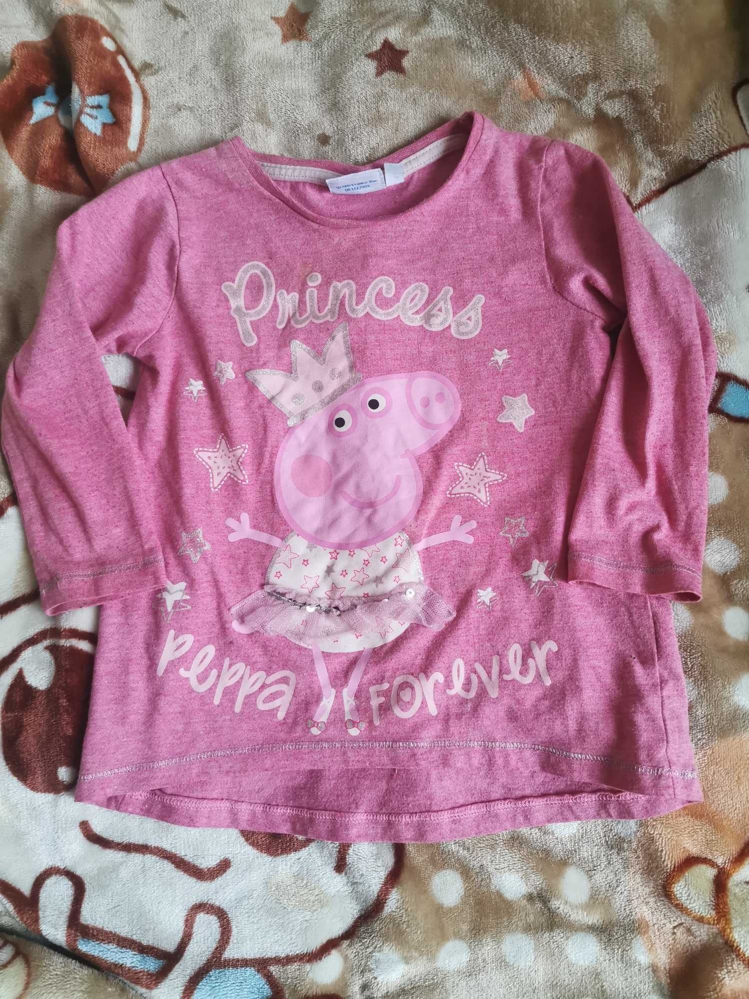 Bluza maneca lunga Peppa Pig, 12-18 luni sau mai mare.