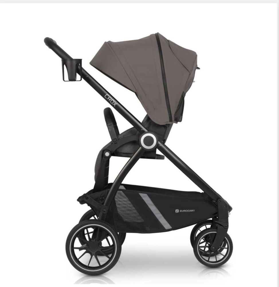 продается коляска euro-cart crox taupe в двух цветах серый и темно-беж