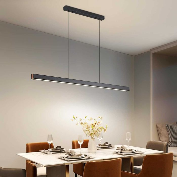 Mikeru 100см висяща LED лампа за трапезария с регулируема светлина