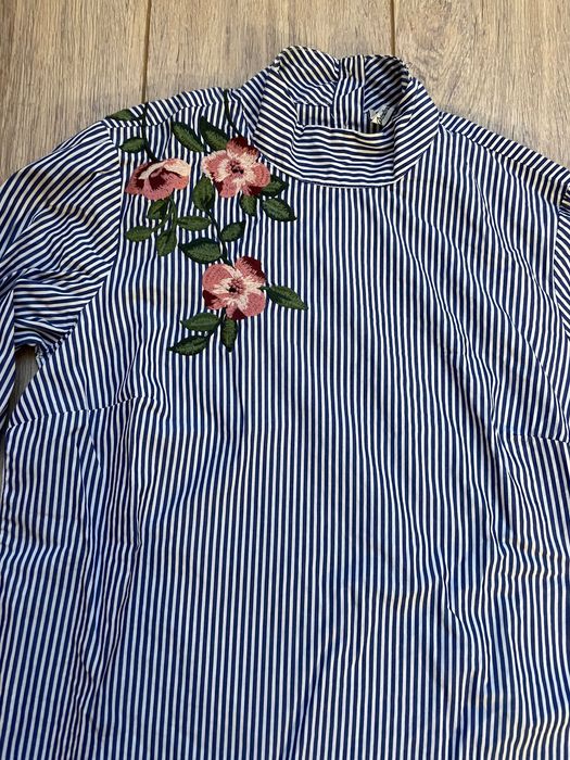 Camasa Stradivarius in dungi, cu model embroidery, S