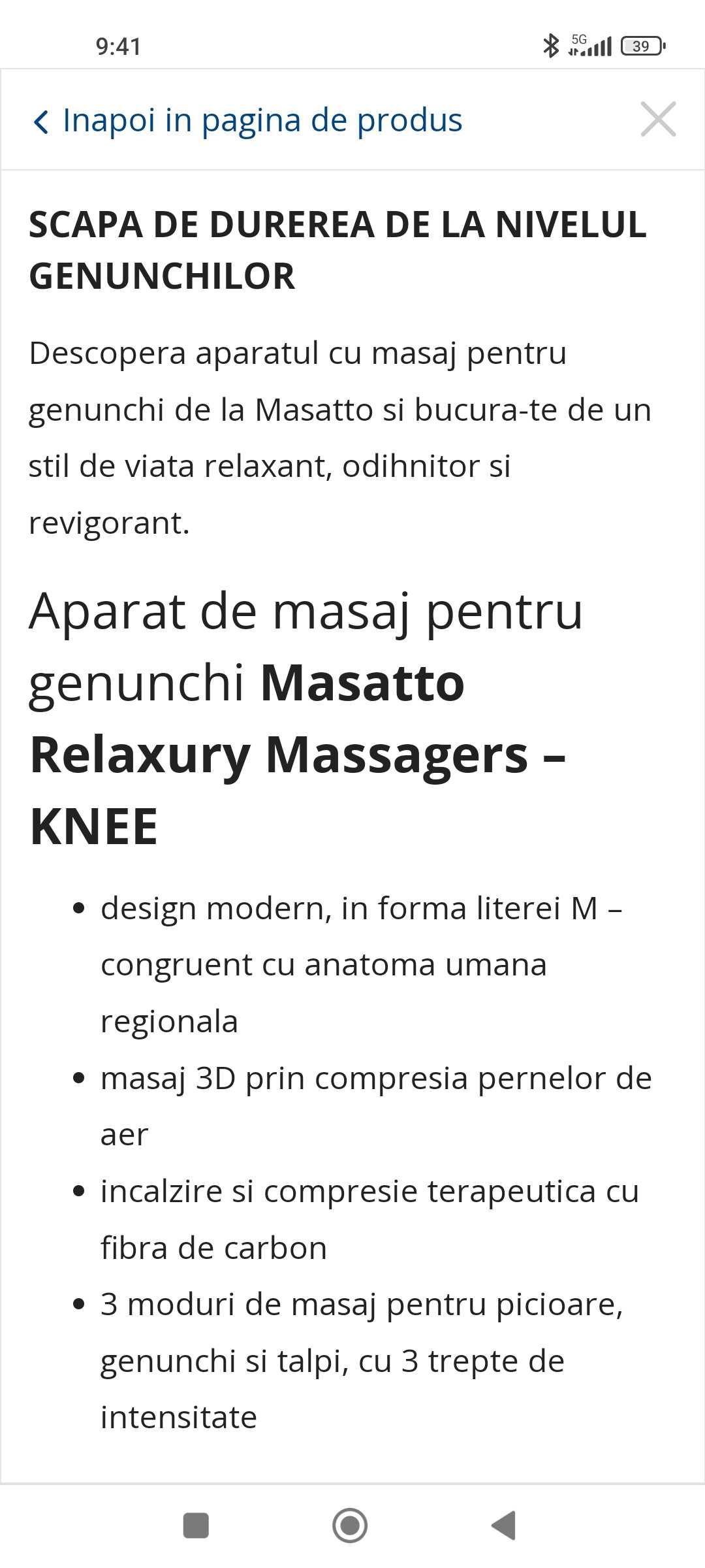 Aparat profesional pentru masaj picioare