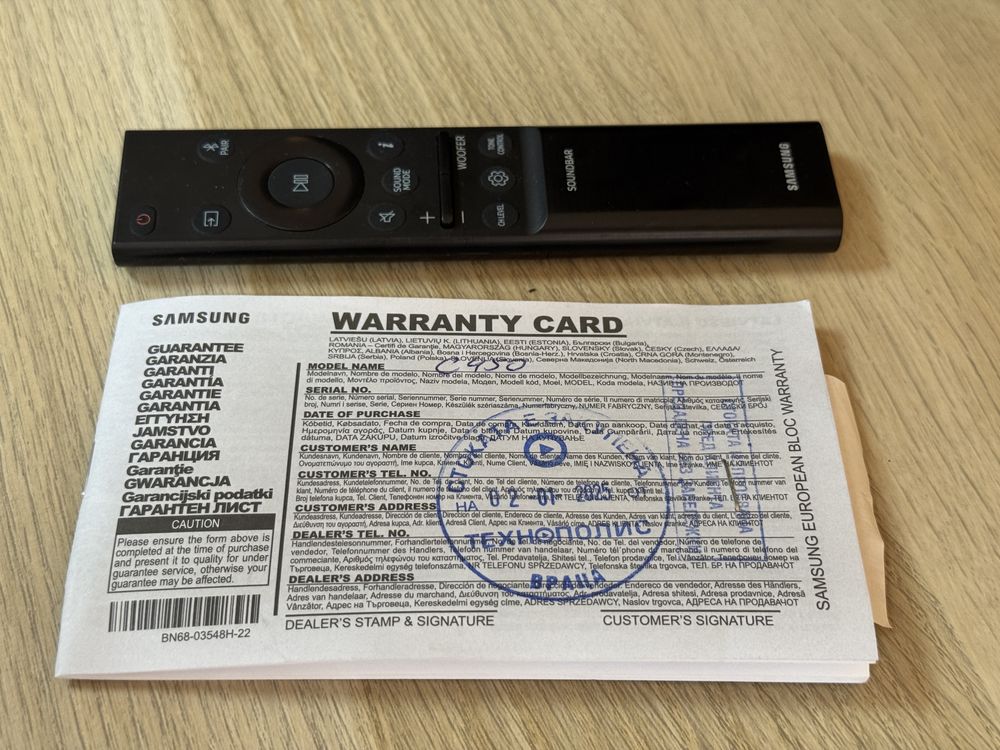 Гаранция! Саундбар Samsung HW-C450/300W/Bluetooth/Безжичен буфер