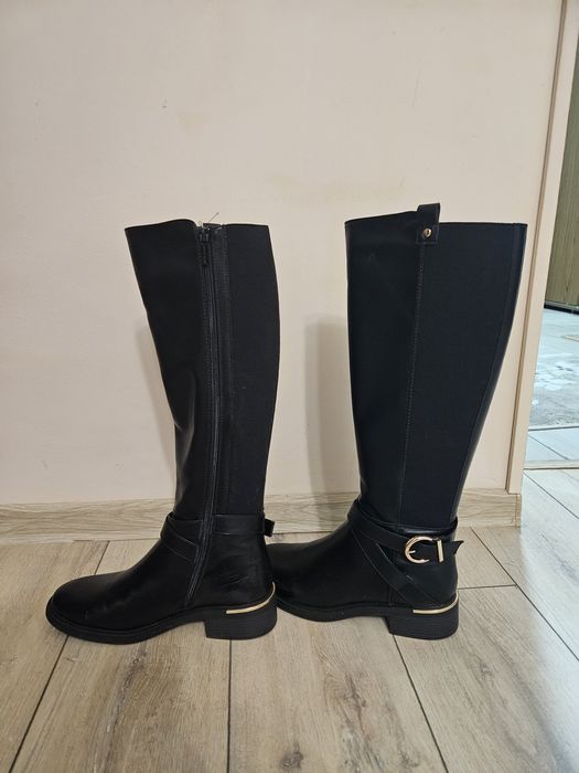 Cizme inalte negre