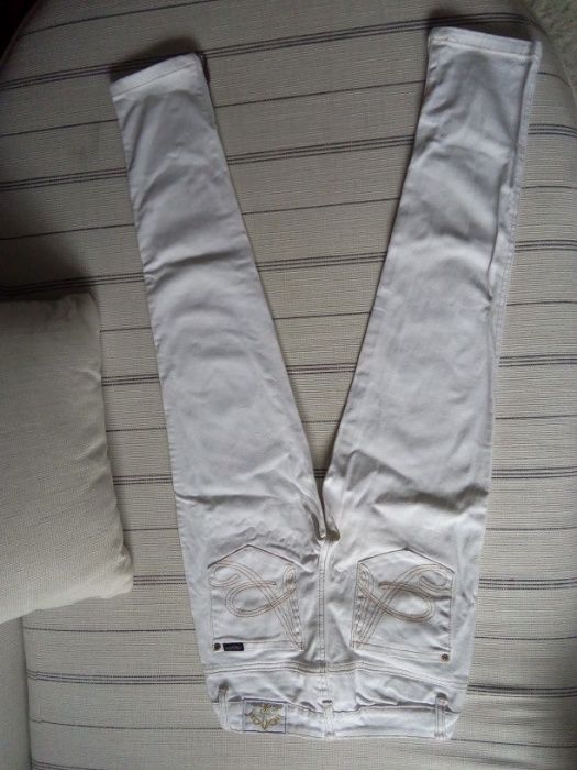 Jeans skinny albi bumbac XS 32de