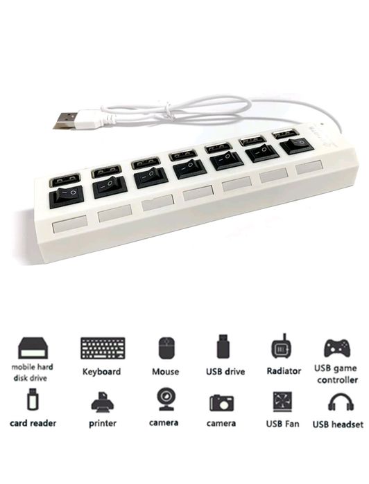 Priză usb birou 7 porturi USB