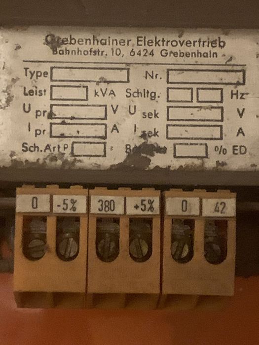 Transformator 42v