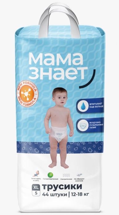 Подгузники Трусики " Мама знает " XL 5-ка