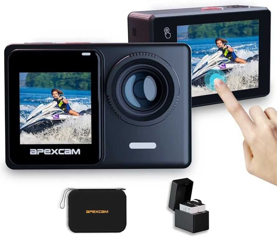 Екшан камера Apexcam X60 Pro, 4K, 60FPS, 2" LCD, Wi-Fi