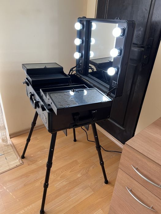 Голям куфар за грим и козметика Luvodi