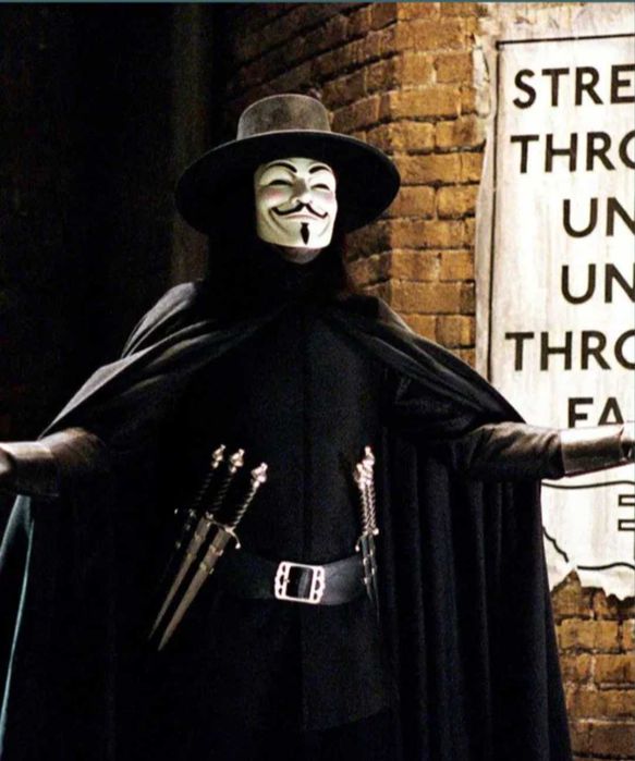 Masca originala V for Vendetta, film, Anonymous, Hacker, Halloween
