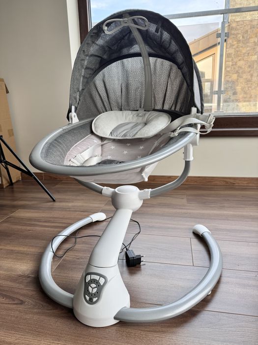 CANGAROO Електрическа люлка - шезлонг CLOUD СИВ