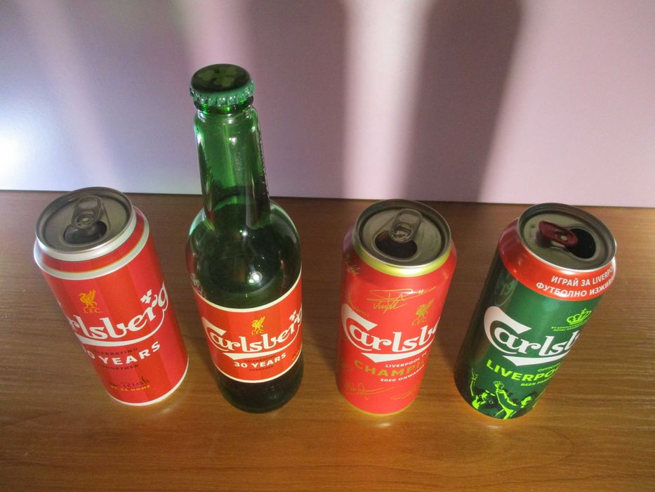 Liverpool-Ливърпул - 4 Бири Футболна Колекция