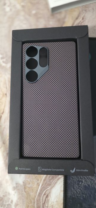 Husa kevlar fibra de carbon Magsafe S25 Ultra