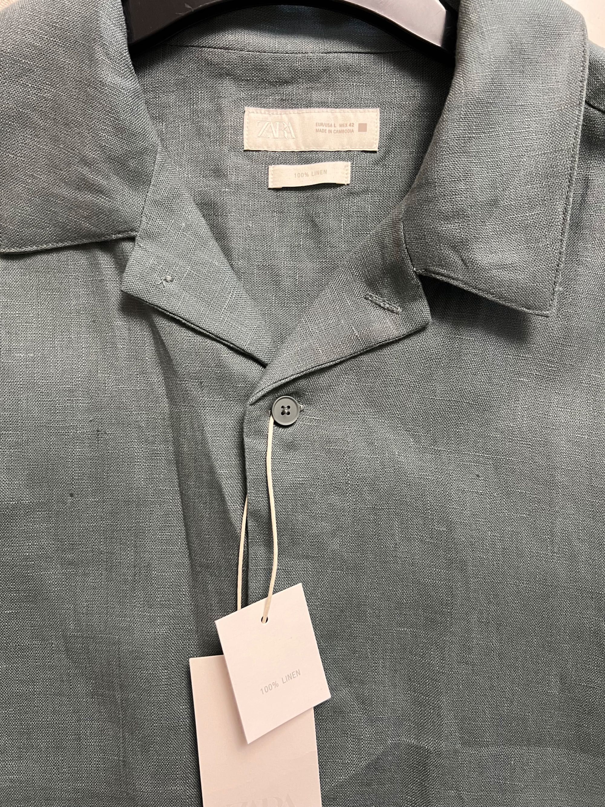 Cămașa 100% in Zara, noua cu eticheta