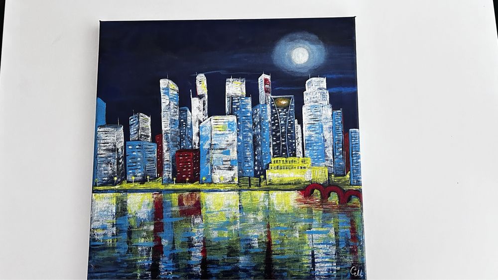 Картина с рамка BJÖRKSTA Икеа 140x56 см и Картина 40х40  New York