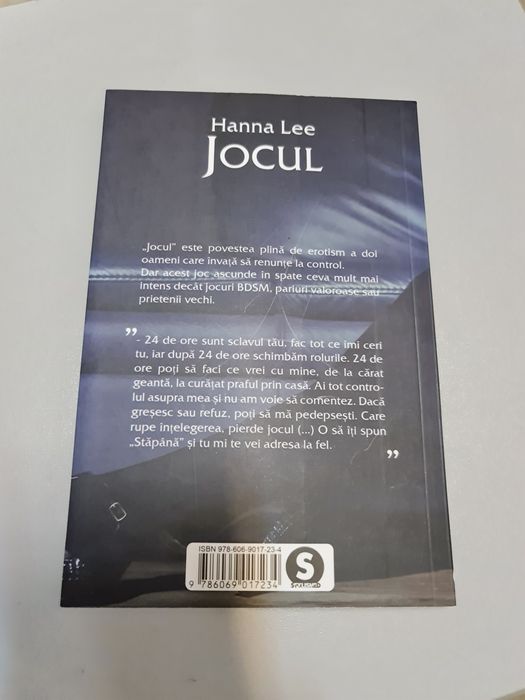 Carte "Jocul" scrisa de Hanna Lee, noua