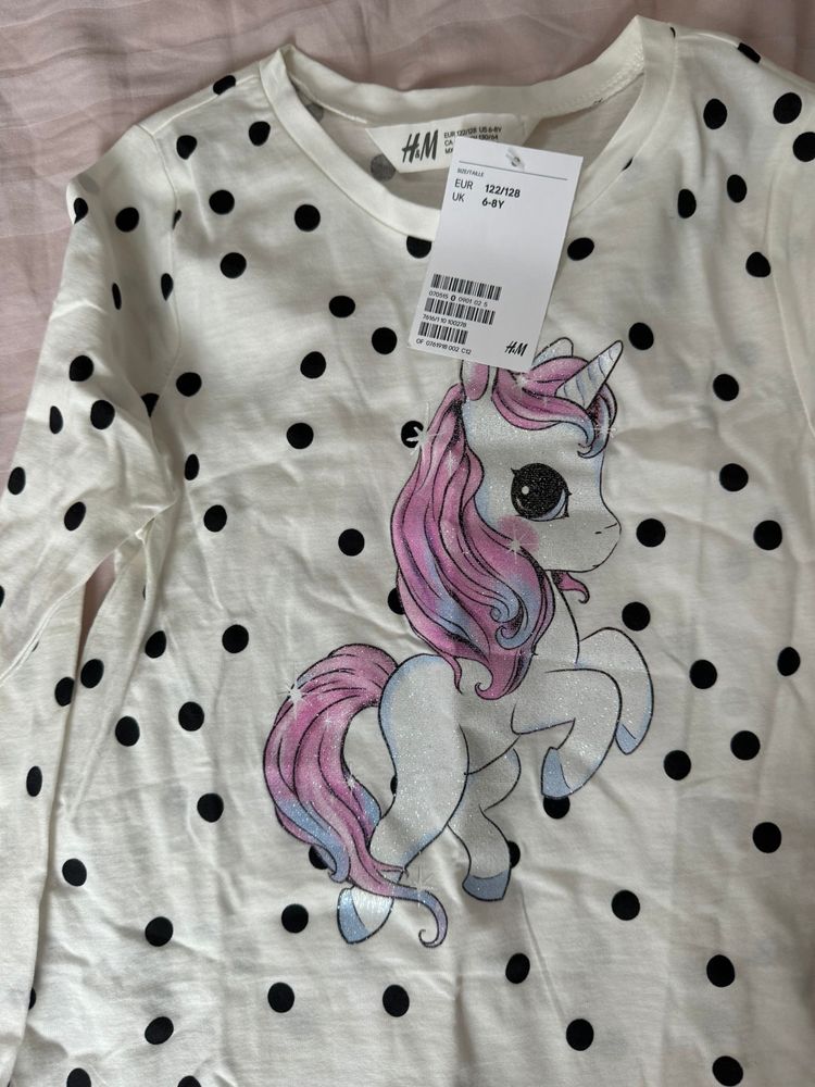 Rochita unicorn 6-8 ani h&m