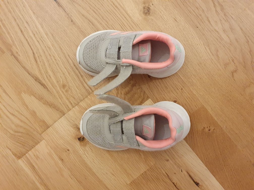Adidasi  Addidas gri/roz copii