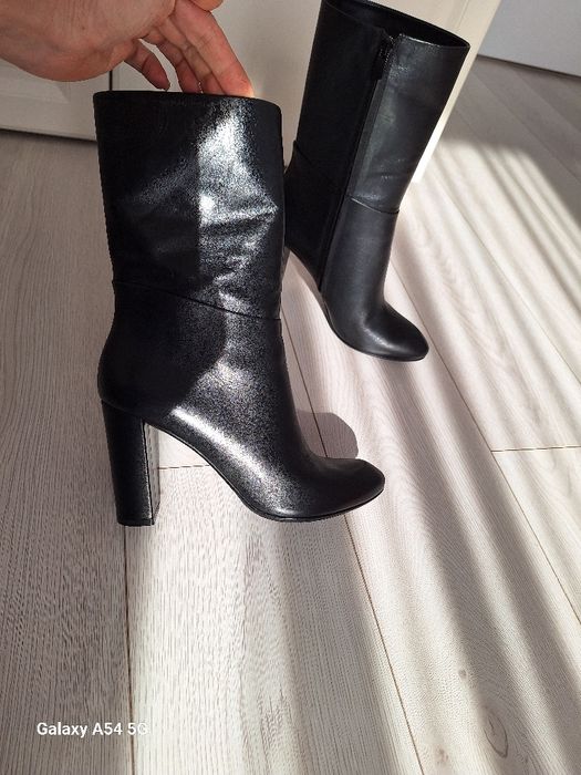 Cizme musette, piele, noi, masura 40