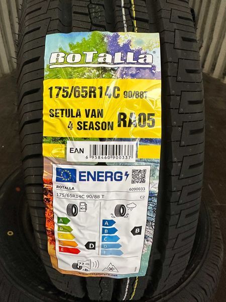 Нови всесезонни бусови гуми ROTALLA VAN 4 SEASON 175/65R14C НОВ DOT