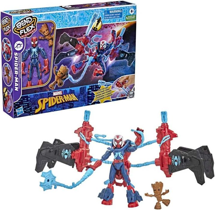 Спайдърмен Фигурка SpiderMan Bend and Flex Missions Hasbro Marvel