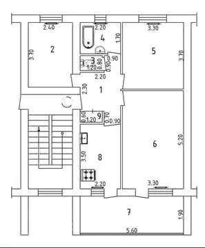 Ц-6 3//4//4 Srochno Кирпич 77-seriya Метро Минор balkon-2*6 73квадрат