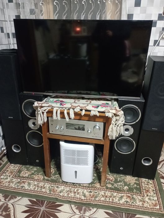 Vand amplituner Sony amplificator JVS boxe AKAI  și boxe Cat