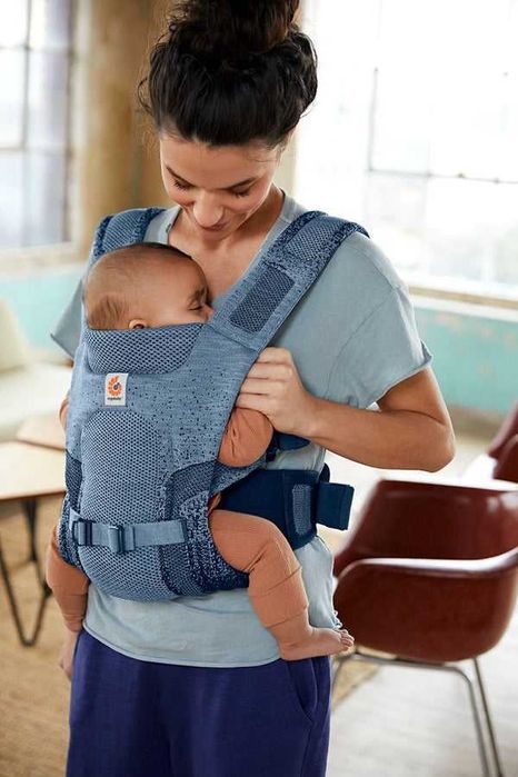 Ергономична раница ErgoBaby Aerloom нова плетена черна