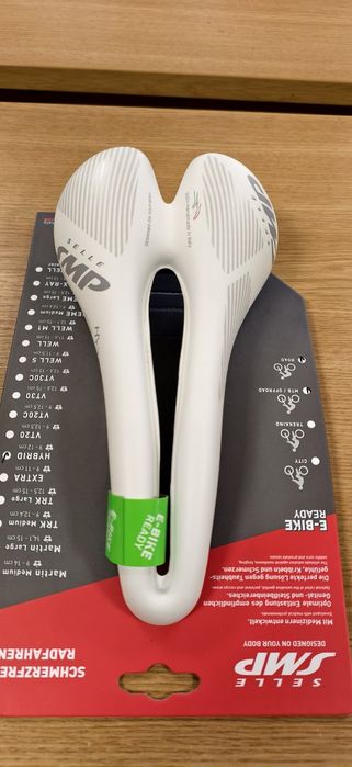 Седалка Saddle Selle SMP Hybrid white, unisex, 275x140mm,Road Race/MTB