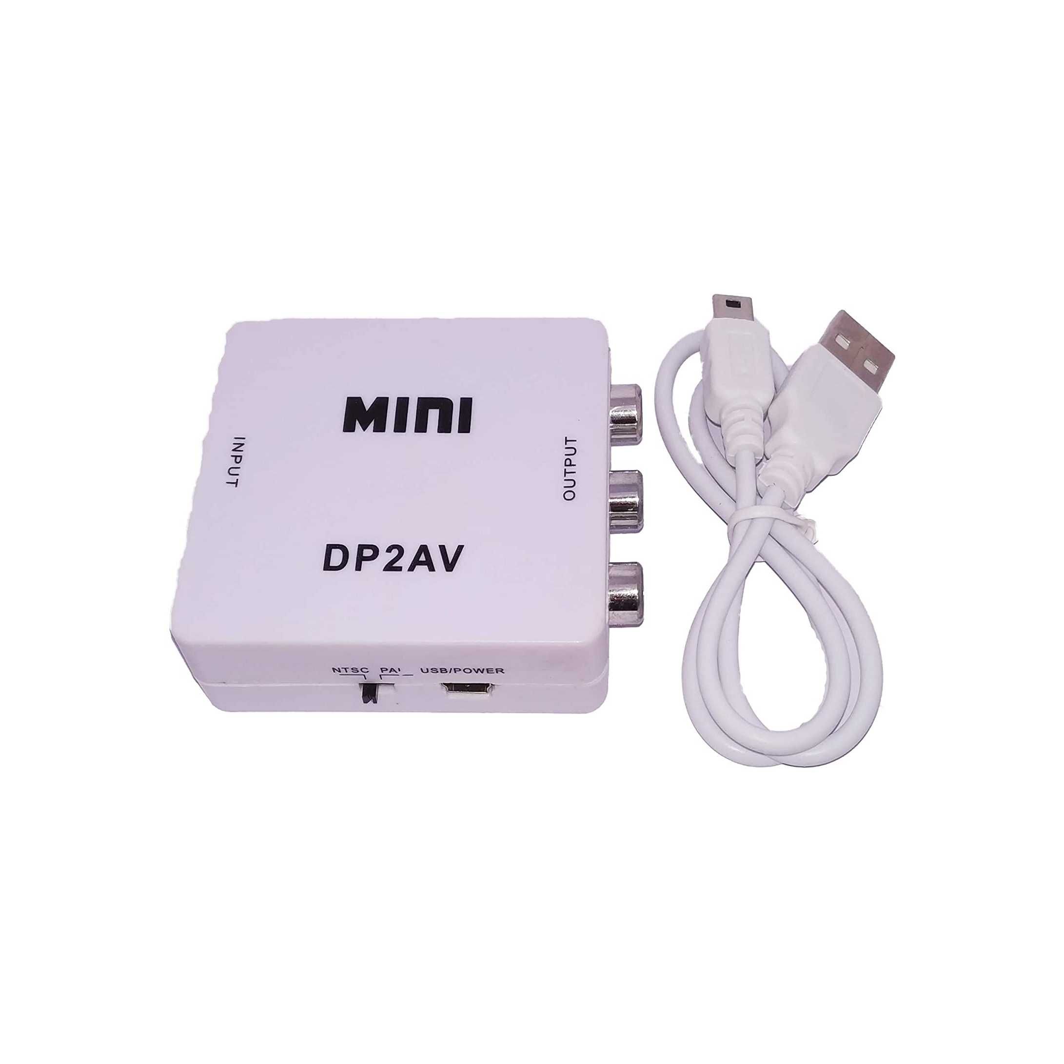 Видеоконвертер Display port to AV mini