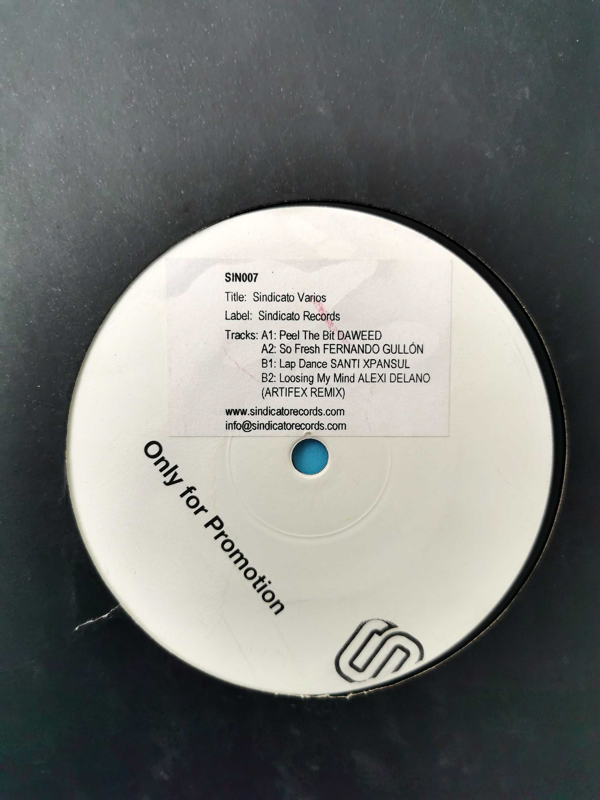 Disc placa vinil vinyl Various Sindicato Crew 2005 SIN007 electro tech