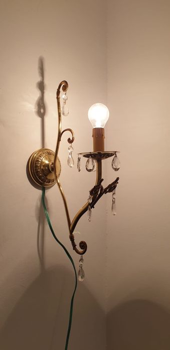 Accesoriu decorațiune lumina vintage colectie bronz alama Franța 1930