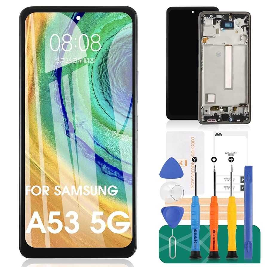 Samsung Galaxy A53 5G LCD Нов резервен дисплей с пръстов отпечатък