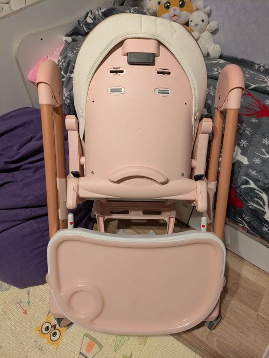 Бебешко столче за хранене Peg Perego Prima Pappa Follow e - розово